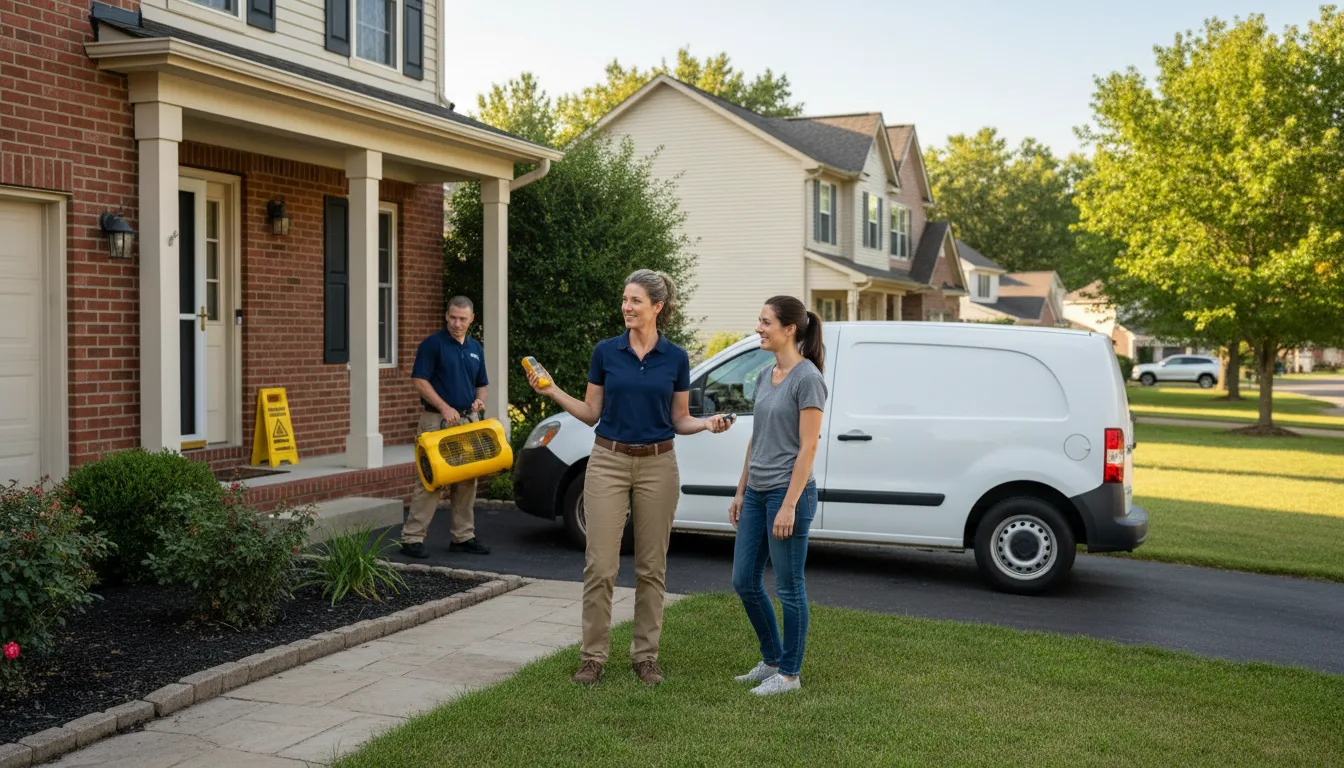 Residential water damage restoration in Olivia, NC
